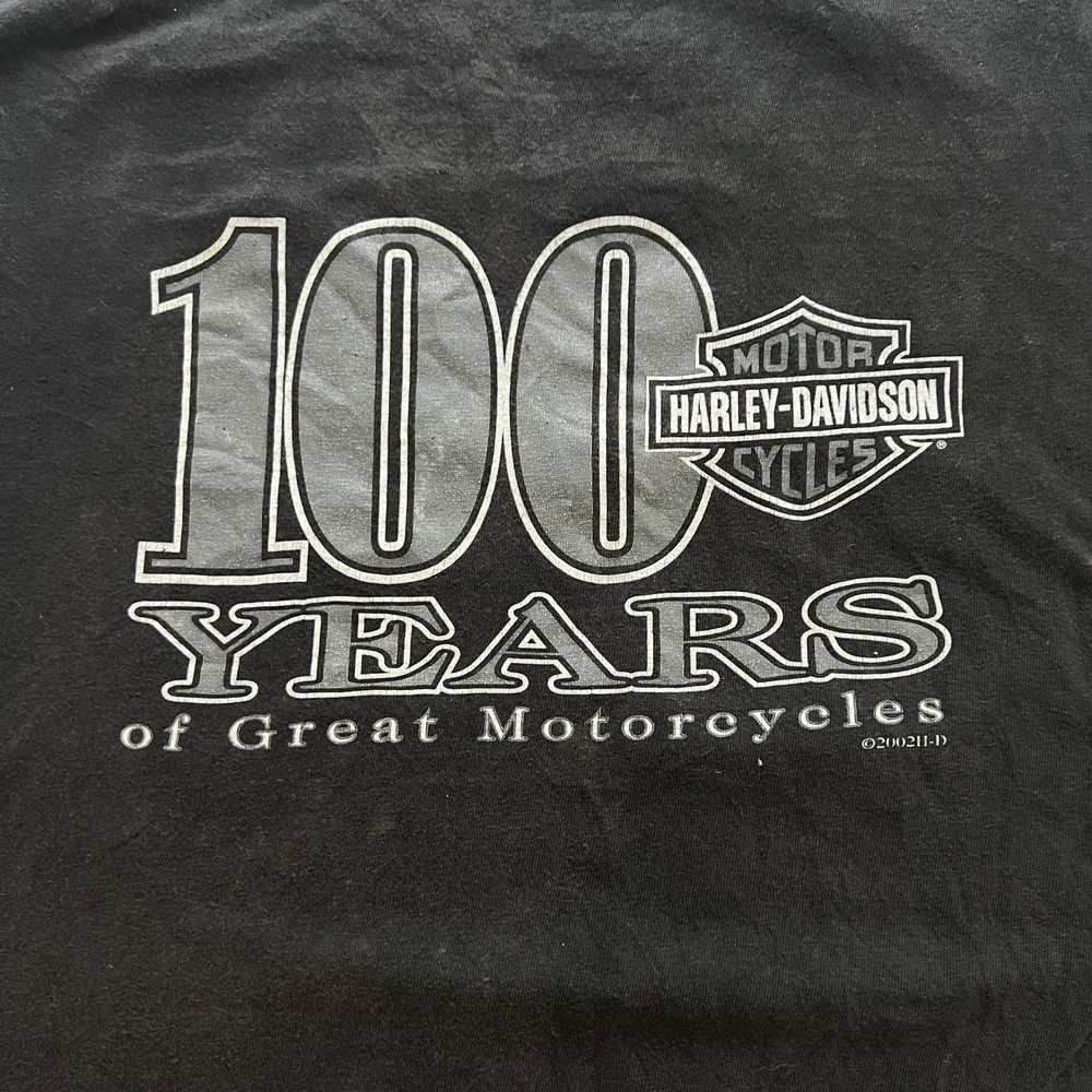 Vintage Harley Davidson 100th Anniversary Wild Boar Tank Top Mens L Black Y2K